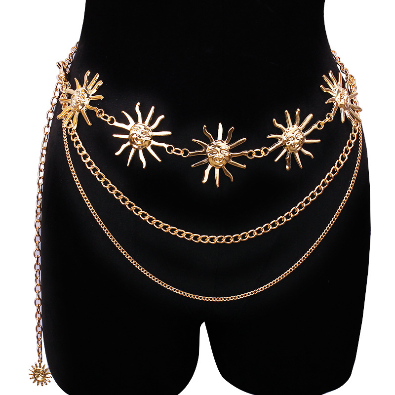Body Jewelry - Chunky Multilayer Punk Gothic Moon Sun