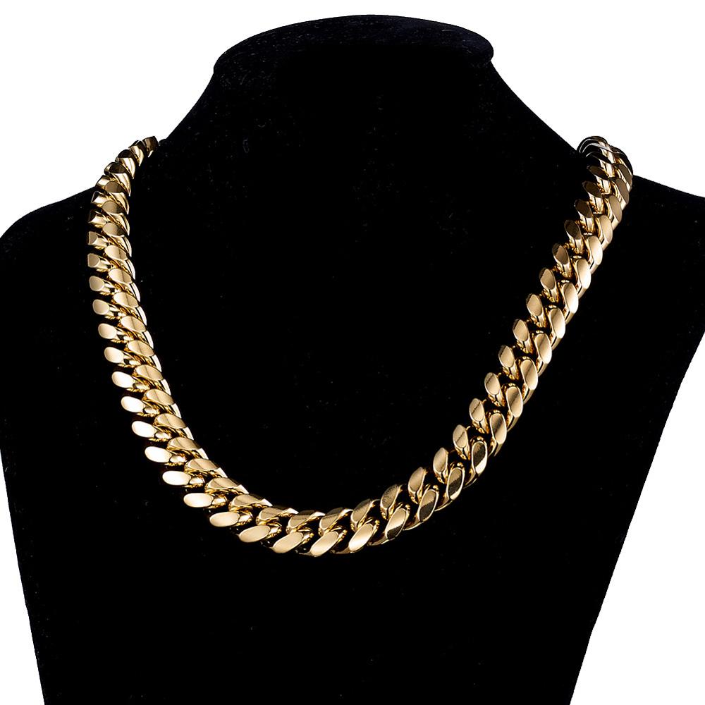TOPGRILLZ Stainless Steel Gold - Cuban Link Chain 12Mm 评论和价格