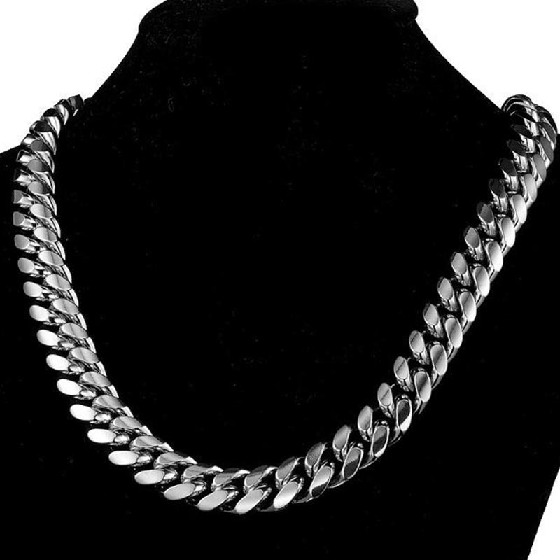 316L Stainless Steel Miami Cur - Cuban Link Chain 12Mm 评论和价格