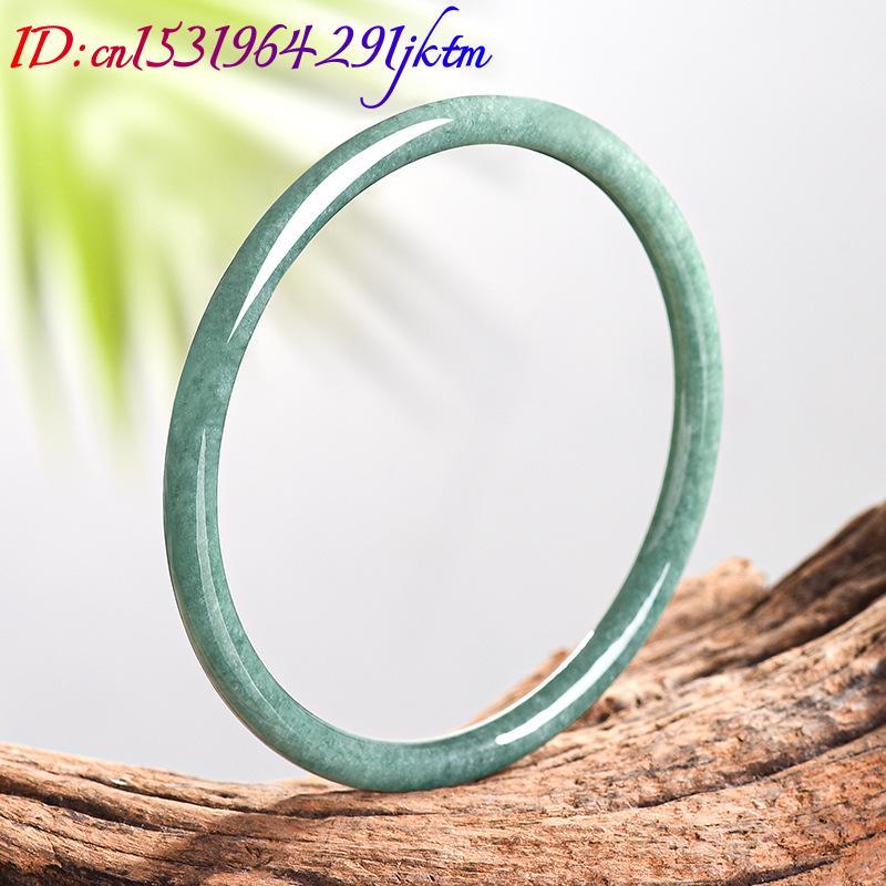 Natural Burmese Jadeite Bracel - Bracelets 评论和价格