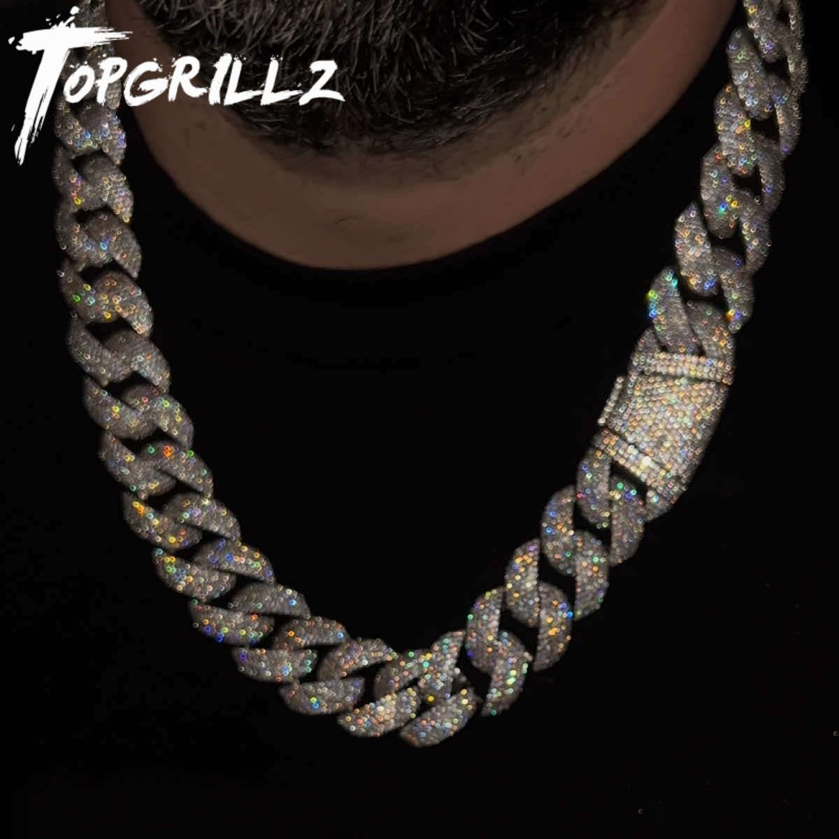 TOPGRILLZ 24mm Cuban Chain Nec - Cuban Link Chain 12Mm 评论和价格