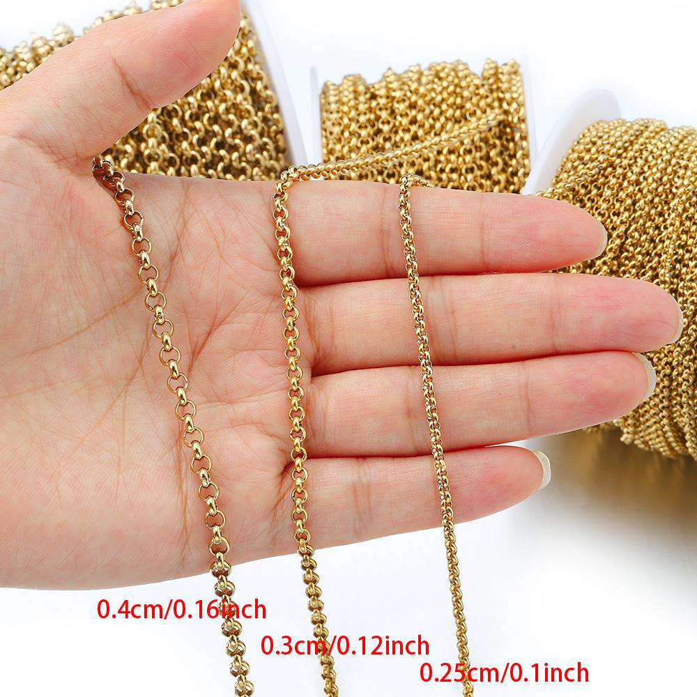 1 Meter 2-4mm Stainless Steel  - Body Jewelry 评论和价格