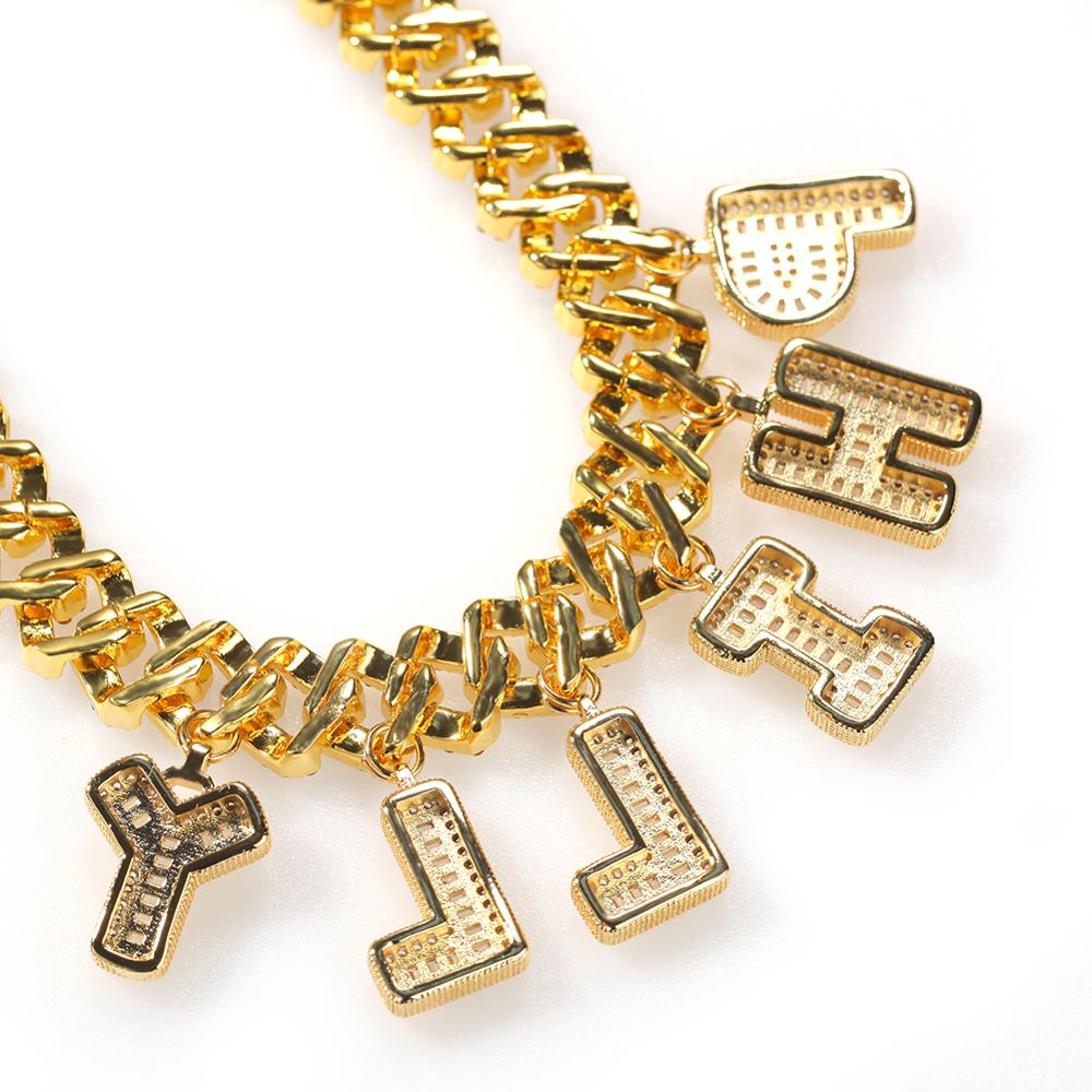 UWIN DIY Baguettecz Letter Nec - Cuban Link Chain 12Mm 评论和价格