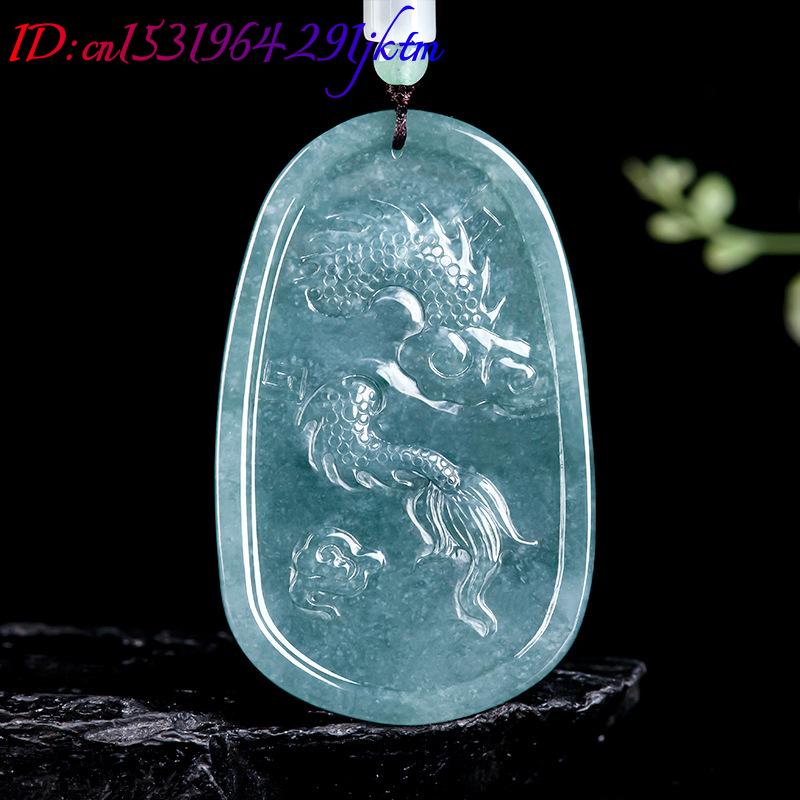 Burmese Jadeite Dragon Pendant - Necklaces 评论和价格