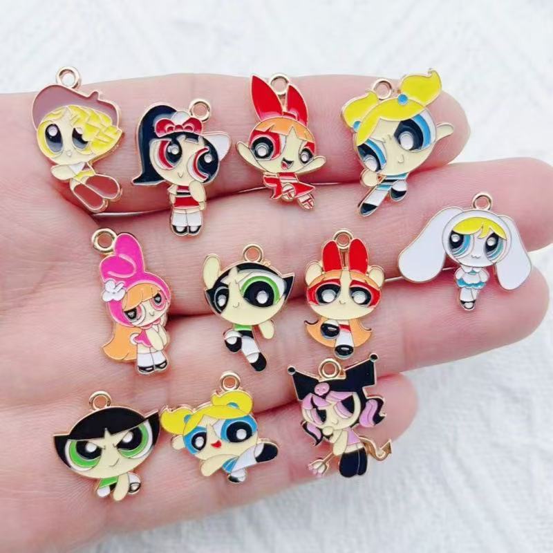 10pcs Alloy Oil-Dripping Carto - Earrings 评论和价格