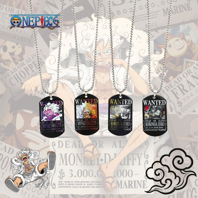 One Piece Luffy Zoro 3 Billion - Custom Name Necklace Stainless Steel 评论和价格