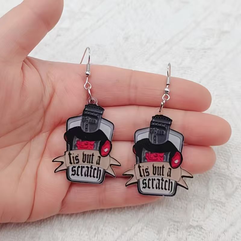 10PCS acrylic black and white  - Earrings 评论和价格
