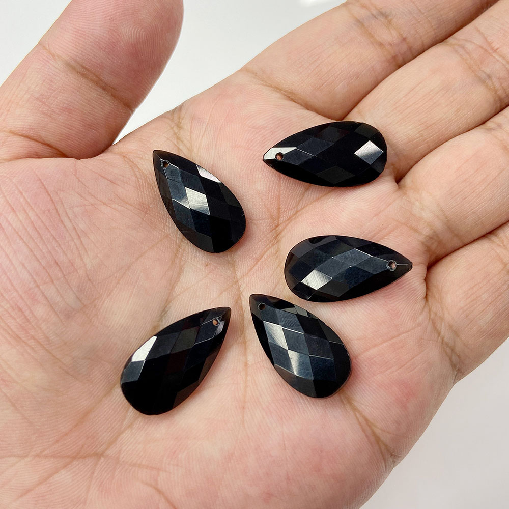 2pcs 13*25mm Long Water Drop S - Crystal Pendant Necklace Natural Stone 评论和价格