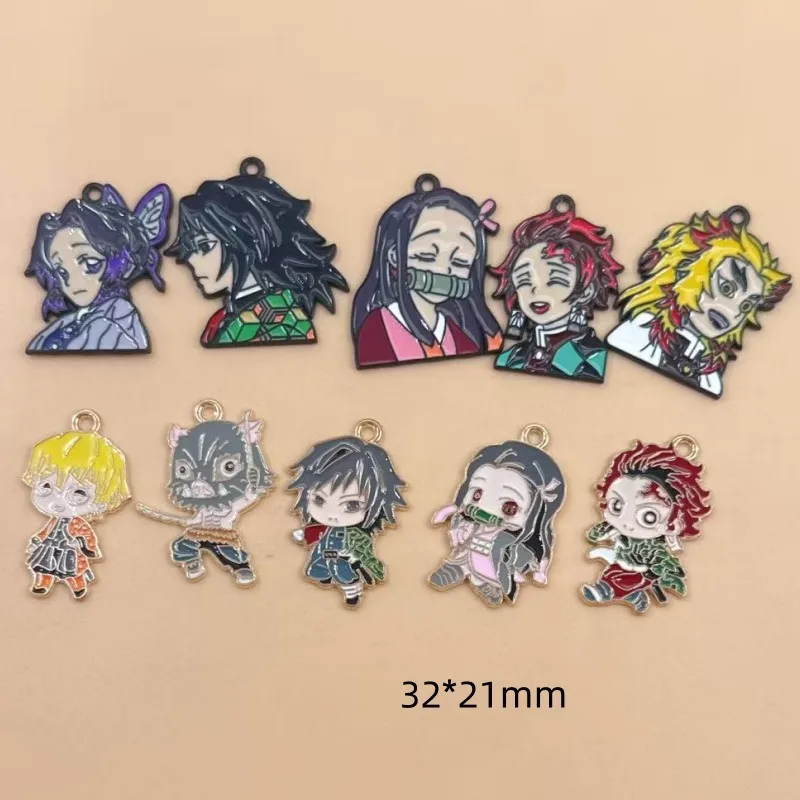 Demon Slayer DIY Accessories A - Anime Pendant Necklace 评论和价格