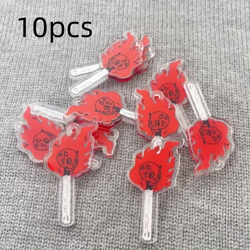 10pcs acrylic skull pendant, D - Earrings 评论和价格