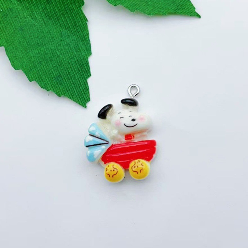 12pcs resin cartoon dog pendan - Earrings 评论和价格