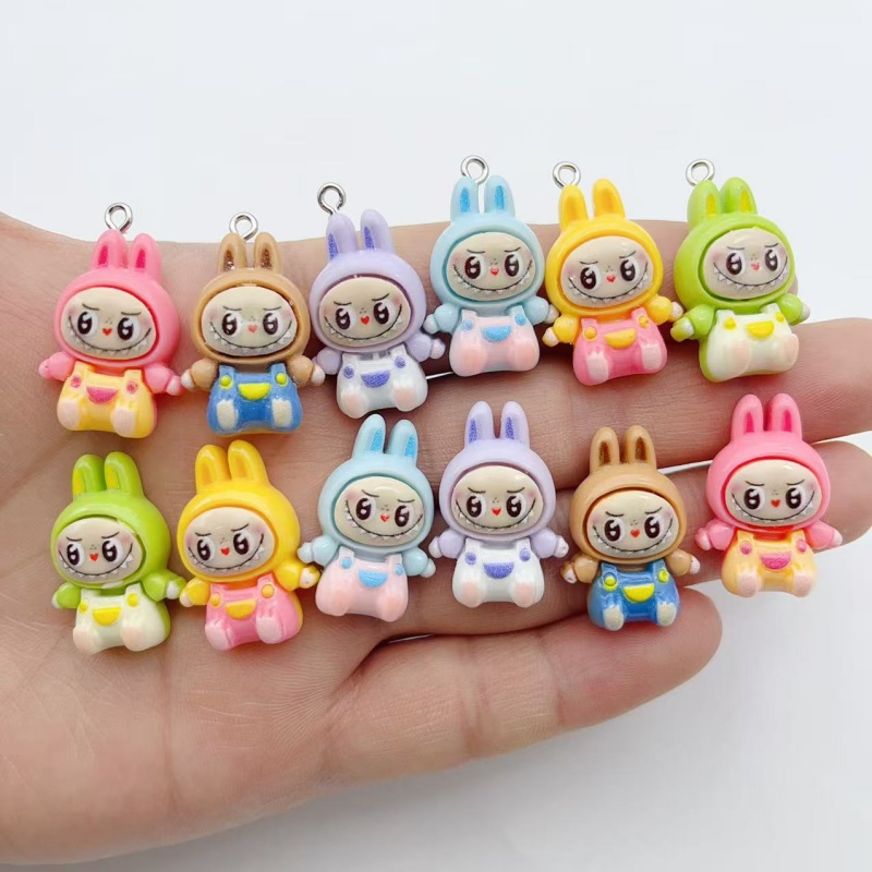 10Pcs Kawaii Rabbit Strawberry - Earrings 评论和价格