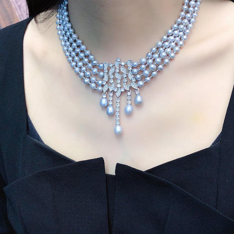 Freshwater Pearl Necklace, Vin - Pearl Choker Necklace Vintage 评论和价格
