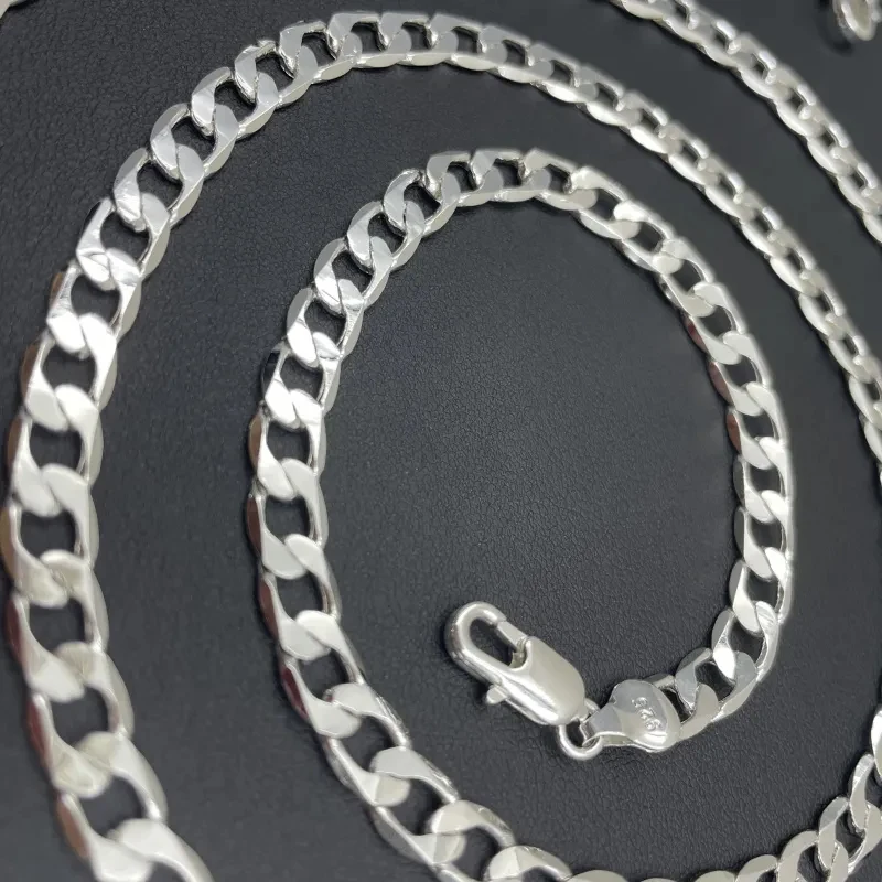Men's 925 Sterling Silver Neck - Cuban Link Chain 12Mm 评论和价格