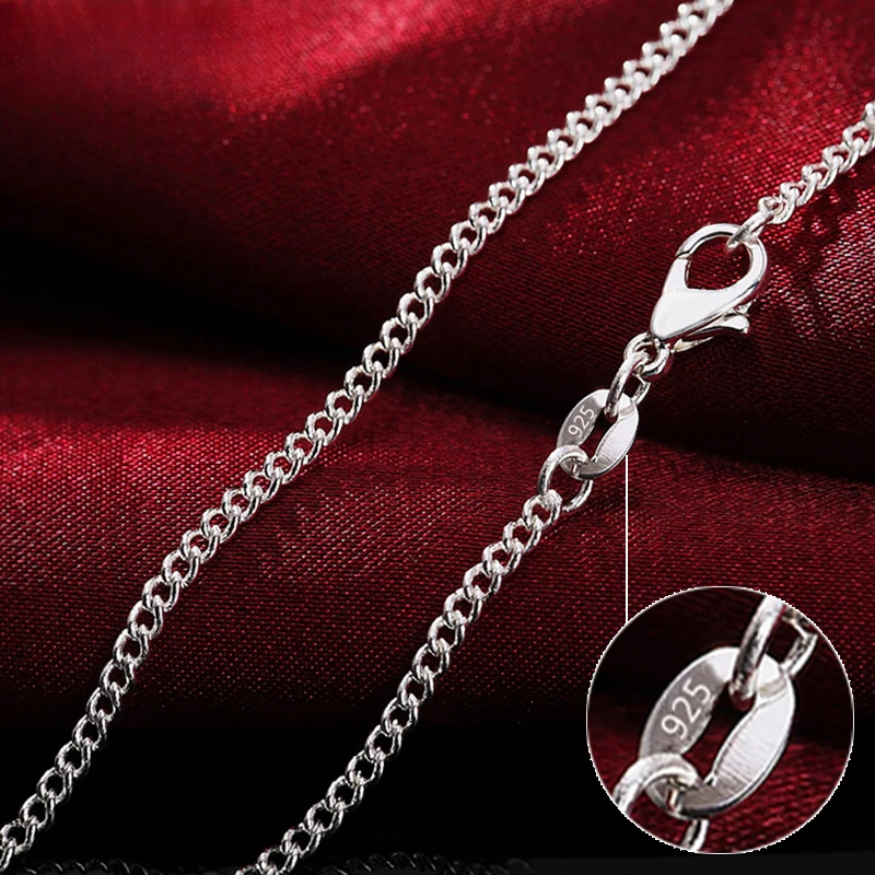 925 Sterling Silver 40-75CM LO - Cuban Link Chain 12Mm 评论和价格
