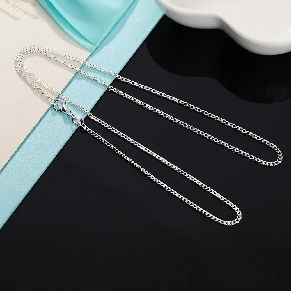 925 Sterling Silver 40-75CM LO - Cuban Link Chain 12Mm 评论和价格