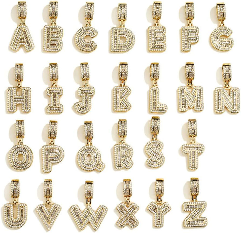 Real 18K Gold Plating Initial  - Initial Letter Necklace 18K Gold 评论和价格